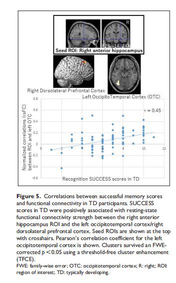 Correlations between successful memory