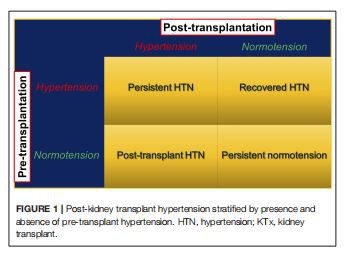 FIGURE 1 | Post-kidney transplant hypertension stratified by presence and absence of pre-transplant hypertension. HTN, hypertension; KTx, kidney transplant. FIGURE 1 | Post-kidney transplant hypertension stratified by presence and absence of pre-transplant hypertension. HTN, hypertension; KTx, kidney transplant.