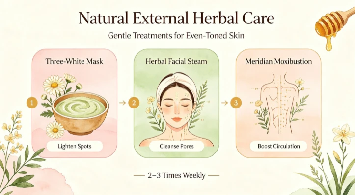 Traditional Chinese Medicine Holistic Skin Whitening: Internal Organ Care, Ex...