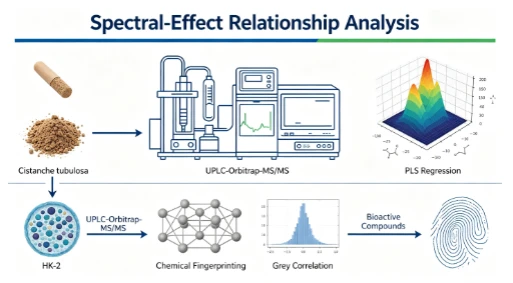 UPLC-Orbitrap-MS/MS-based spectral-effect relationship strategy for screening anti-diabetic nephropathy constituents. UPLC-Orbitrap-MS/MS-based spectral-effect relationship strategy for screening anti-diabetic nephropathy constituents.